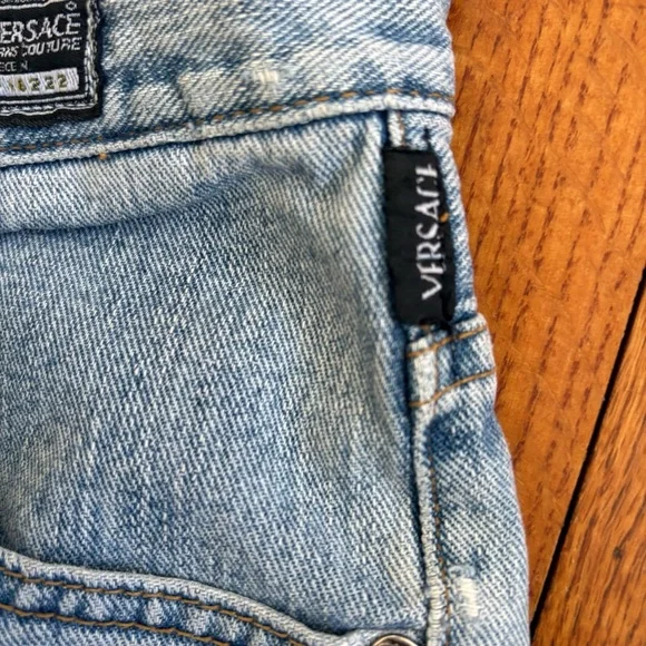 Versace Jeans Couture Men's Denim Pants Size 30” Light Wash, Medusa Head - Picture 3 of 15